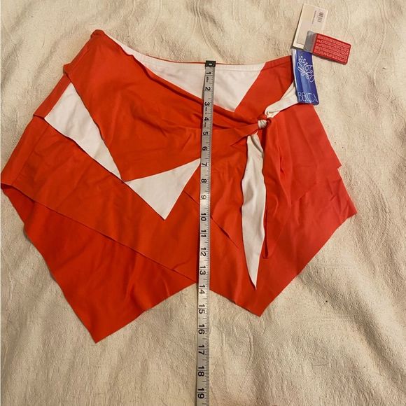 NEW Becca Swimwear size Small Asymmetrical Colorblock Swim Skirt/Skort - Picture 7 of 7